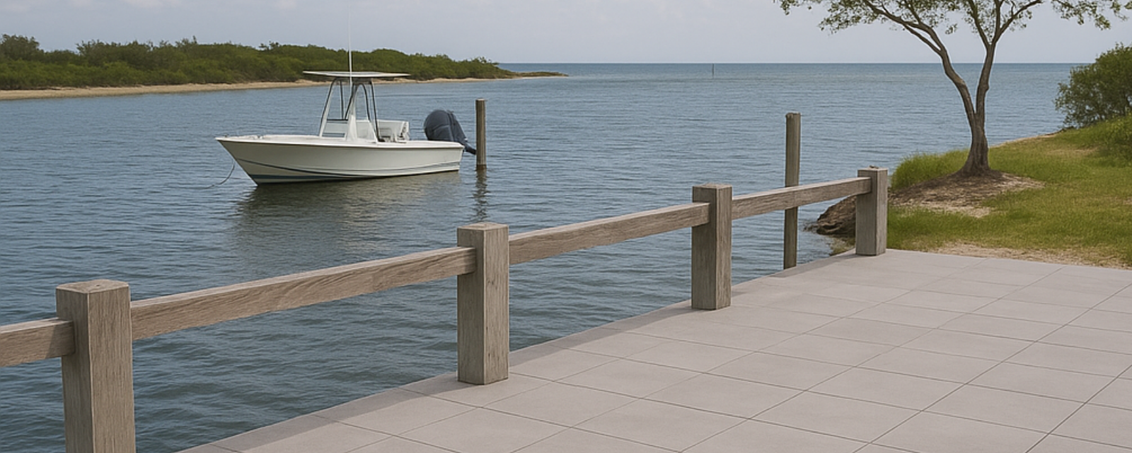 Ecopavr Dock Pavers used at a marina